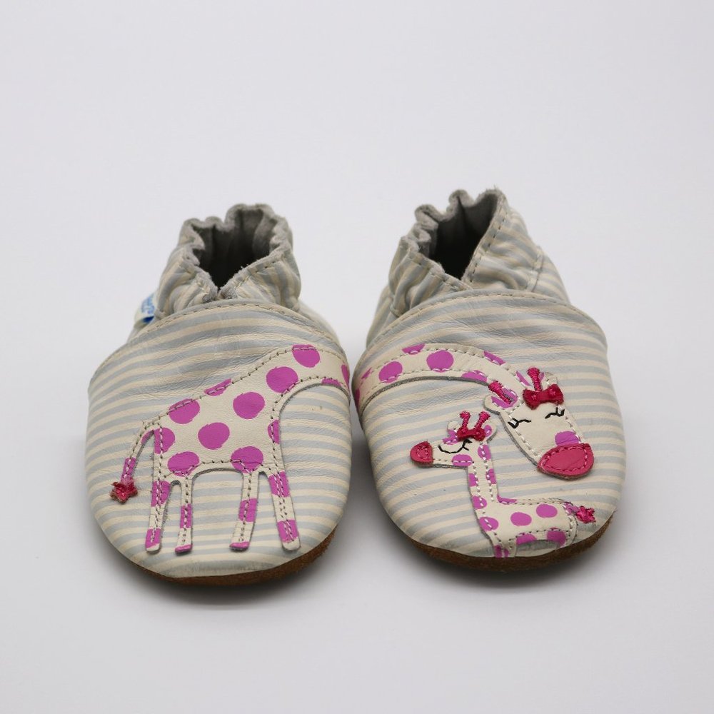 Robeez Baby Girls and Unisex Soft Soles Slip-Resistant Crib Shoes Slippers